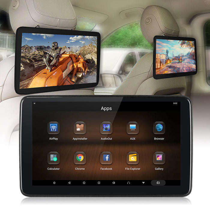 Suitable for headrest display car modification rear headrest monitor android video output screen