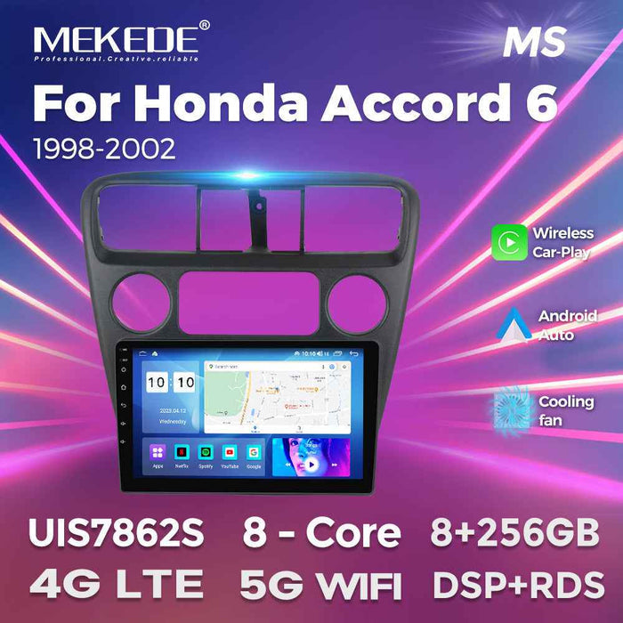 Suitable for Honda Accord 6th generation 98-02 Android large screen central control car navigation radio screen 8 + 256G