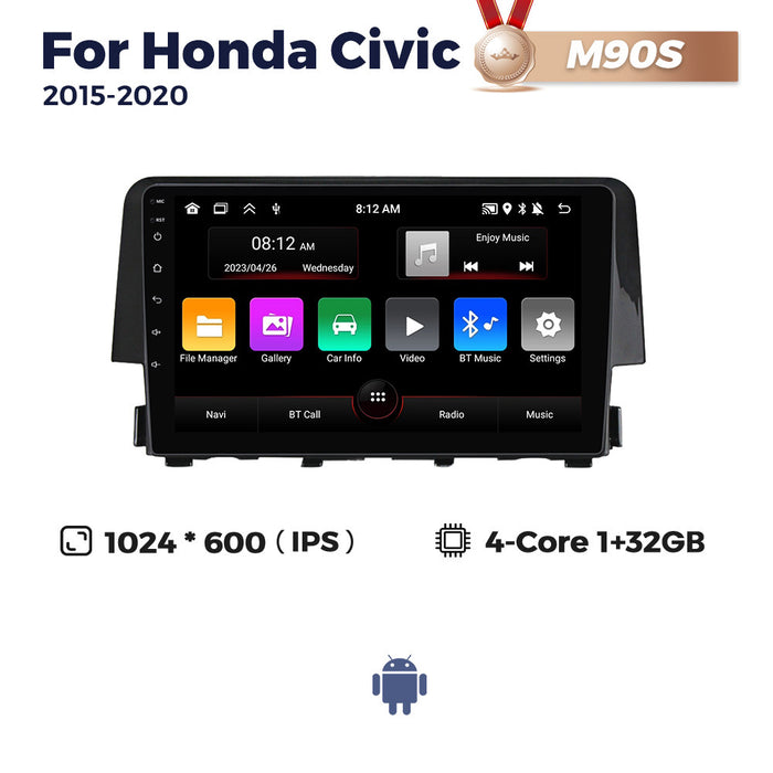 Suitable for honda civic 15-20 android car central control gps navigation carplay