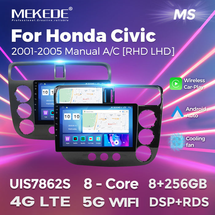 Suitable for honda civic 2000-2006 honda civic android car central control navigator bt5.0