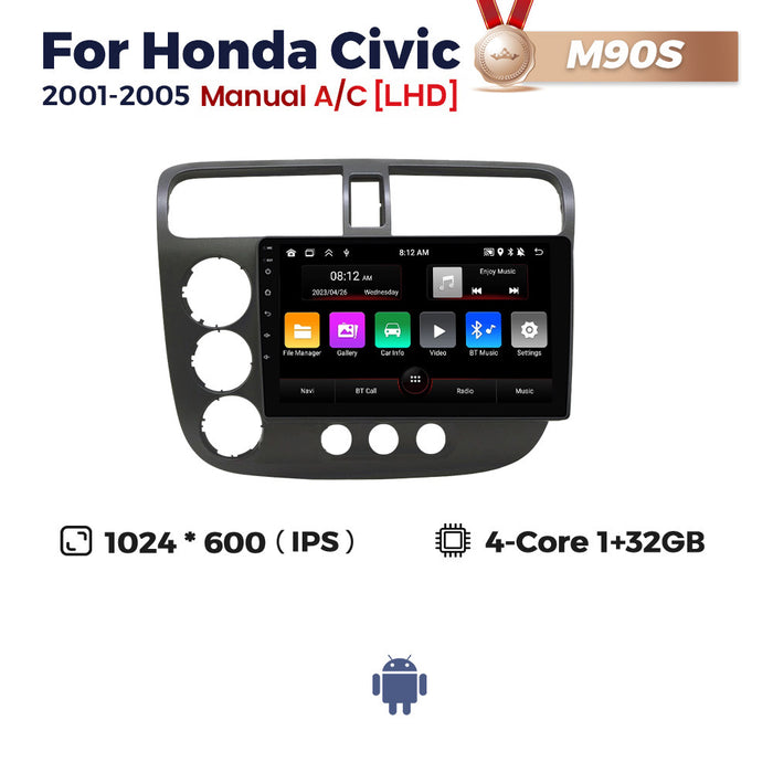 Suitable for honda civic 2000-2006 honda civic android car central control navigator bt5.0