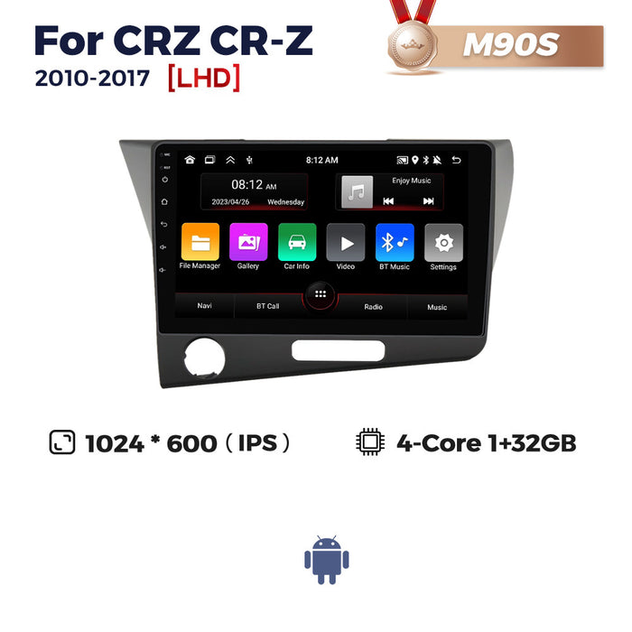 Suitable for honda crz cr-z 2010-2017 honda crz android car smart navigation carplay