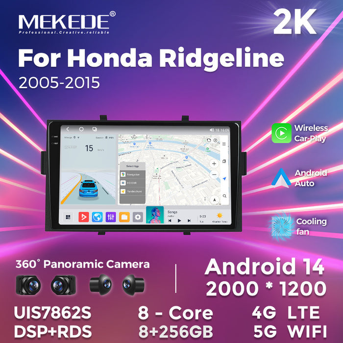 Suitable for honda ridgeline 2005-2015 honda pickup truck central control radio android navigator