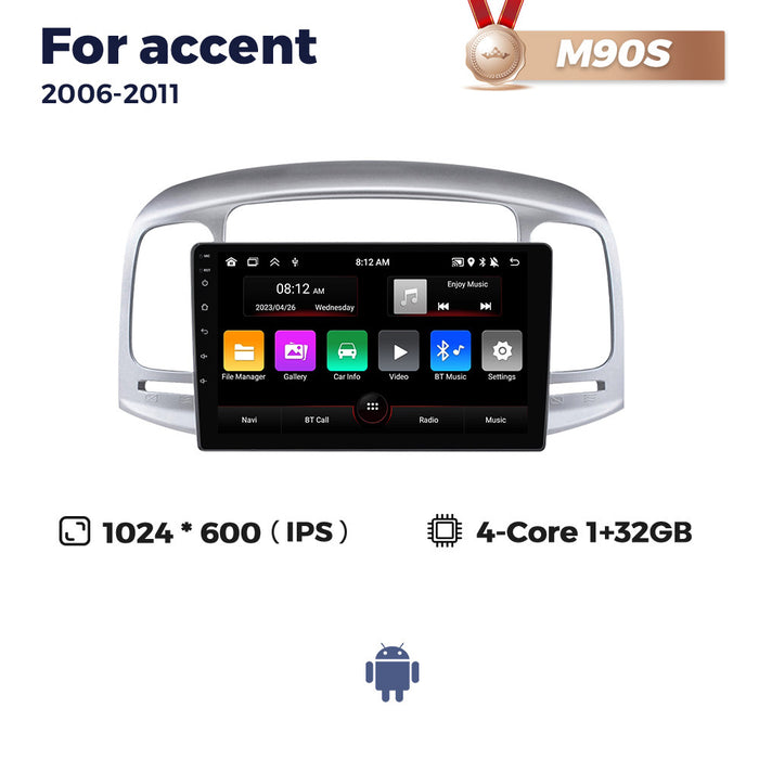 Suitable for hyundai accent 2006-2011 hyundai accent car smart central control android navigation
