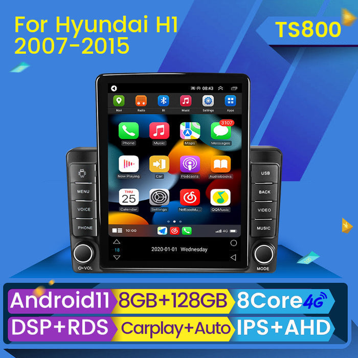 Suitable for hyundai h1 2007-2015, hyundai h1 stone tablet car android smart navigation system (vertical screen)