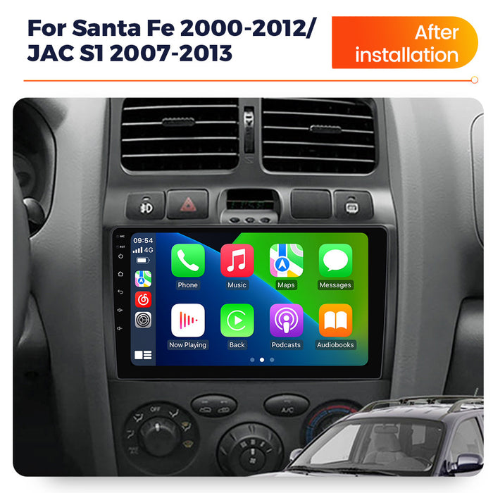 Suitable for hyundai santa fe 06-15 models, in-car central control gps navigation wireless carplay
