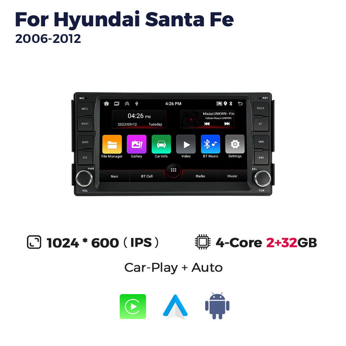 Suitable for hyundai santa fe 2006-2012 hyundai classic santa fe car android navigator
