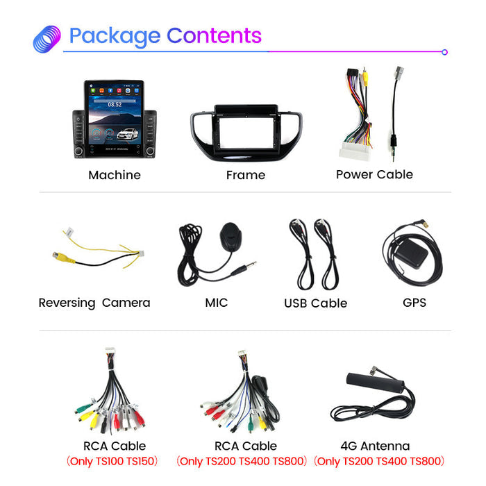 Suitable for hyundai solaris 2 2020-2021 vertical screen android smart navigator stone monument machine