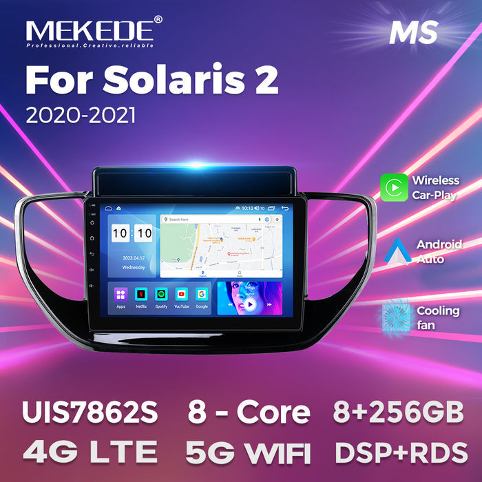 Suitable for hyundai solaris 2 2020-2022 hyundai car smart central control navigation carplay