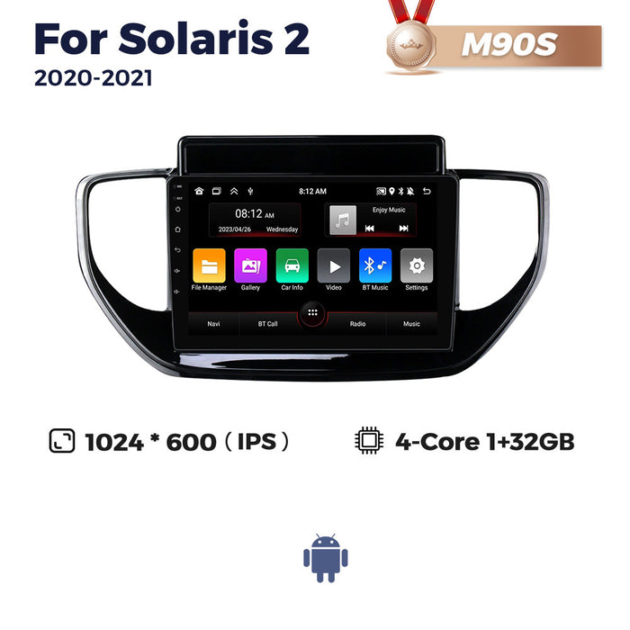 Suitable for hyundai solaris 2 2020-2022 hyundai car smart central control navigation carplay