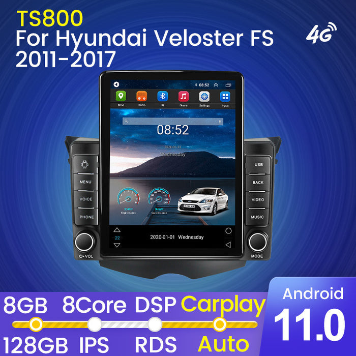 Suitable for hyundai veloster android navigation system with carplay (vertical screen, stone tablet style)