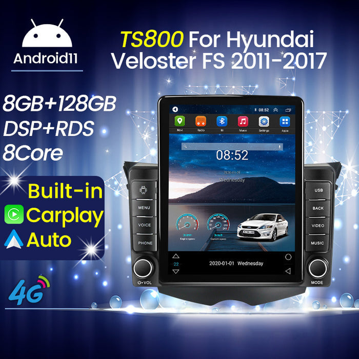 Suitable for hyundai veloster android navigation system with carplay (vertical screen, stone tablet style)