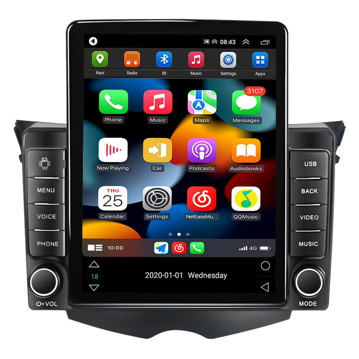 Suitable for hyundai veloster android navigation system with carplay (vertical screen, stone tablet style)