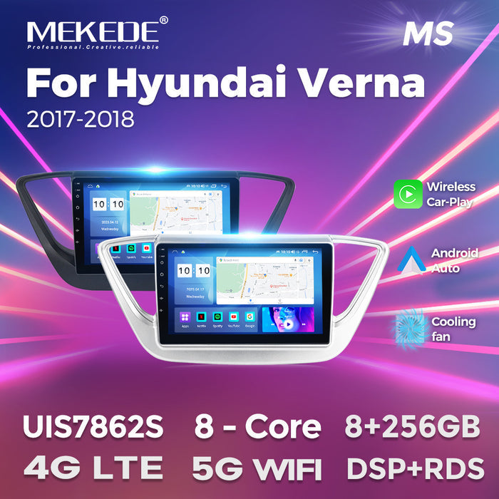 Suitable for hyundai verna accent 2017-2018 android car navigation