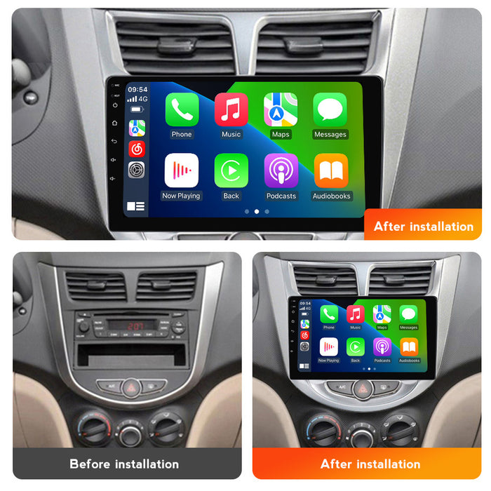 Suitable for hyundai verna android car central control gps navigator wireless carplay