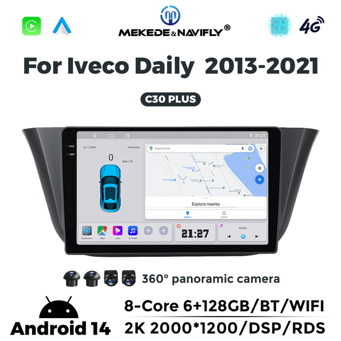 Suitable for iveco daily 2013-2021 iveco deli vehicle android central control navigation/intelligent