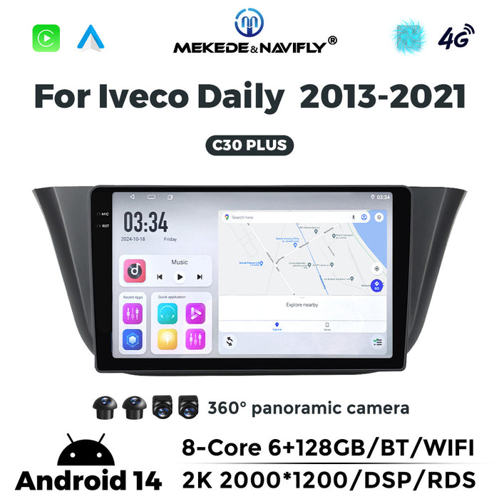 Suitable for iveco daily 2013-2021 iveco deli vehicle android central control navigation/intelligent