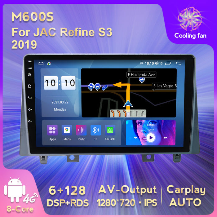 Suitable for jac refine s3 2019 model car, central control gps navigation wireless carplay