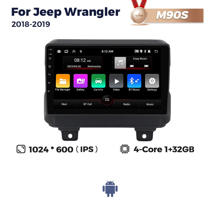 Suitable for jeep wrangler 2018-2019 jeep wrangler large screen car android smart navigation