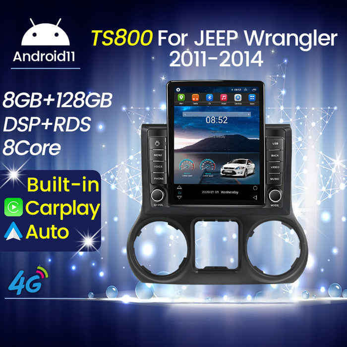 Suitable for jeep wrangler jeep wrangler stone tablet vertical screen smart car android navigation system