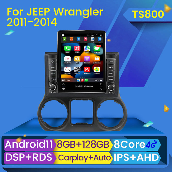 Suitable for jeep wrangler jeep wrangler stone tablet vertical screen smart car android navigation system