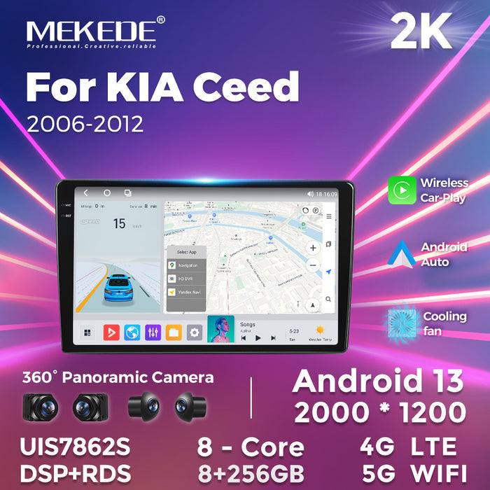 Suitable for kia ceed 2006 - 2012 kia ceed restoration smart android large screen car navigator