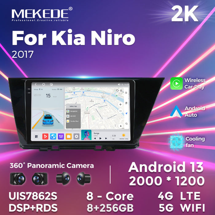 Suitable for kia niro 2017 kia jirui restoration large screen smart android car navigation carplay
