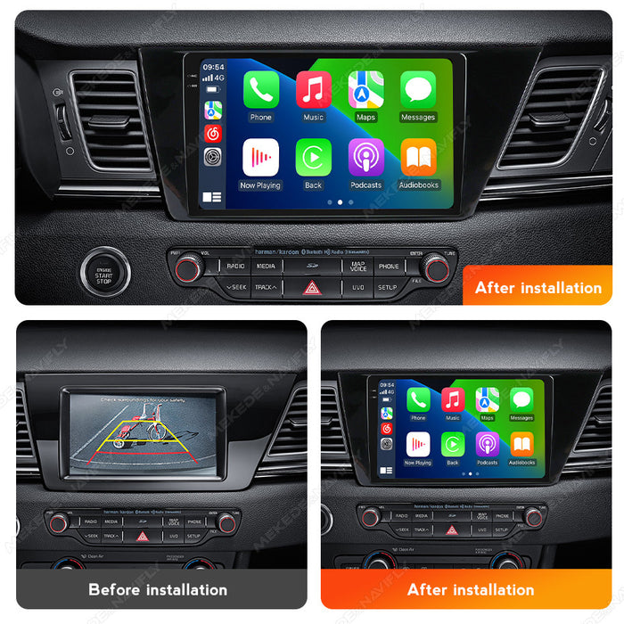 Suitable for kia niro 2017 kia jirui restoration large screen smart android car navigation carplay