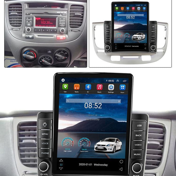 Suitable for kia rio2 vertical screen android navigator little king kong button stone monument machine