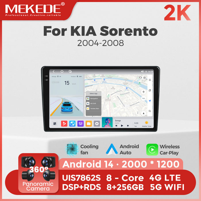 Suitable for kia sorento 2004-2008 9inch car android smart navigation