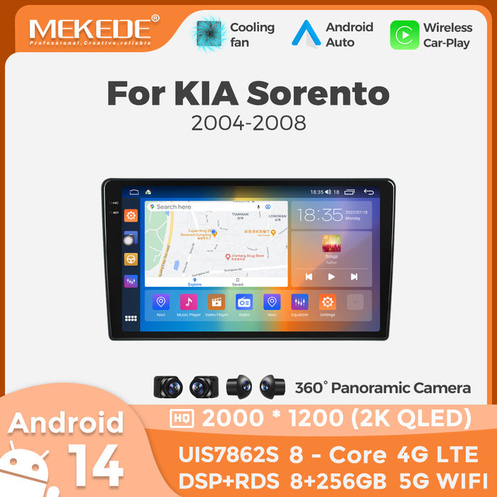Suitable for kia sorento 2004-2008 9inch car android smart navigation