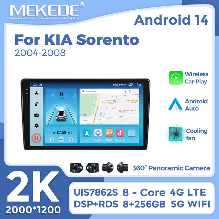 Suitable for kia sorento 2004-2008 9inch car android smart navigation