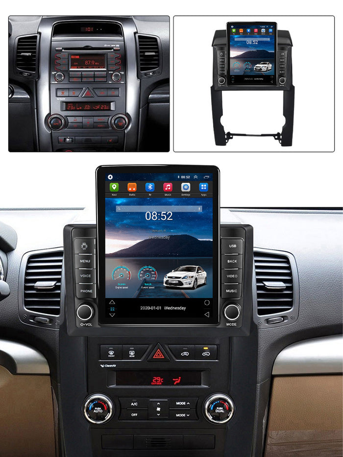 Suitable for kia sorento vertical screen android navigation system, "little king kong" button stone tablet device
