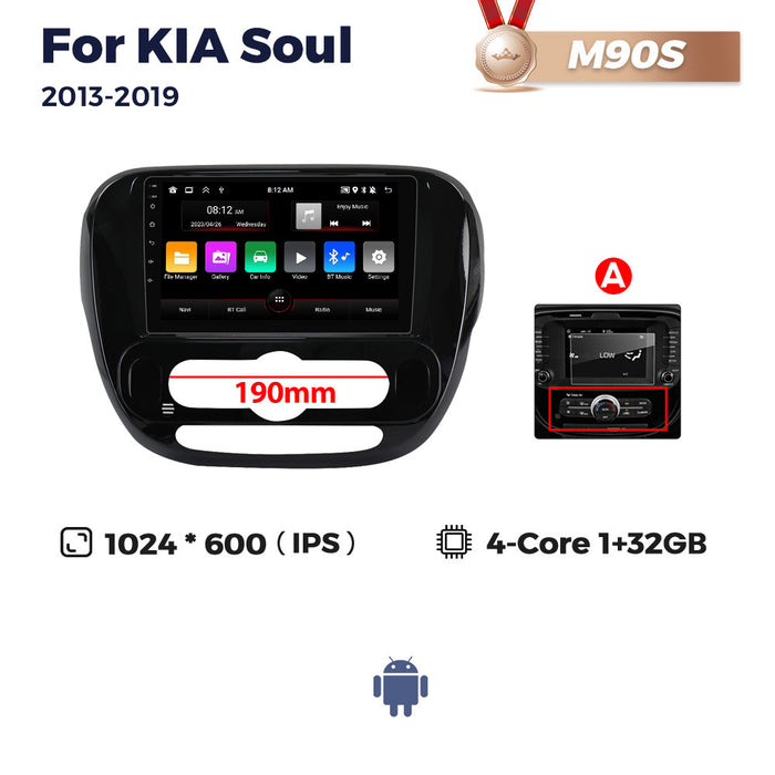 Suitable for kia soul 2014-2018 kia soul large screen android car smart central control navigator