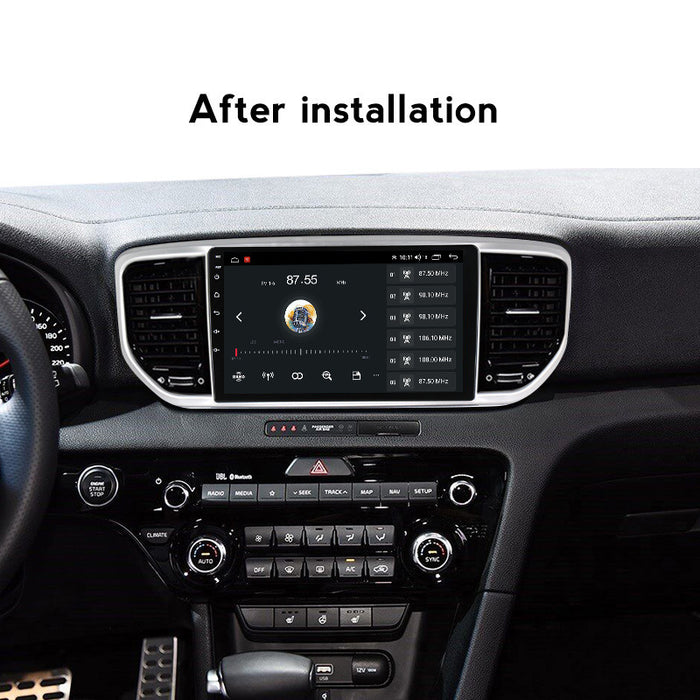 Suitable for Kia Sportage4 18-19 Android large screen central control car navigation screen 8 + 128