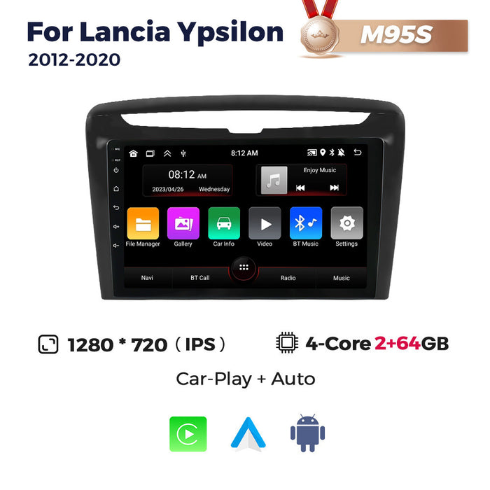 Suitable for lancia ypsilon 2012-2020 lancia central control large screen car navigation android car machine