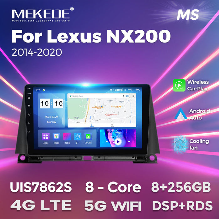 Suitable for Lexus Lexus NX200 14-20 Android Large Screen Central Navigation Radio 8 + 256