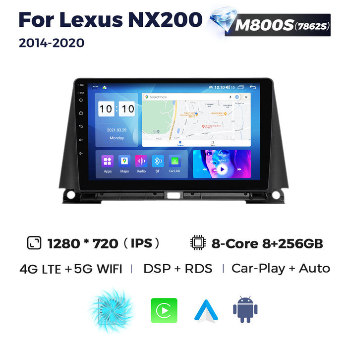 Suitable for Lexus Lexus NX200 14-20 Android Large Screen Central Navigation Radio 8 + 256