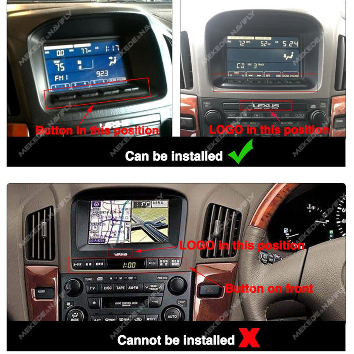 Suitable for lexus rx300 toyota harrier 1997-2003 smart car android navigator