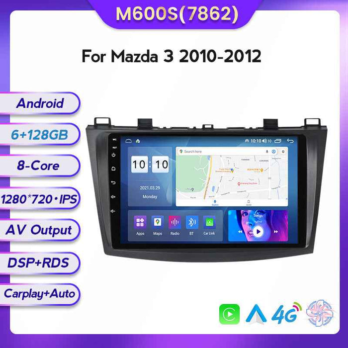 Suitable for Mazda 3 10-12 modified Android large screen central control car navigation screen 8 + 128G