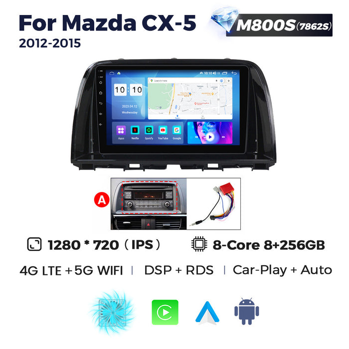 Suitable for Mazda Mazda CX5 2012-2015 Android large screen central control navigation radio 8 + 256
