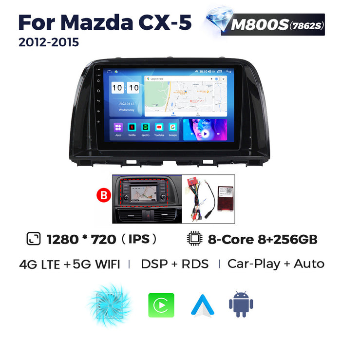 Suitable for Mazda Mazda CX5 2012-2015 Android large screen central control navigation radio 8 + 256