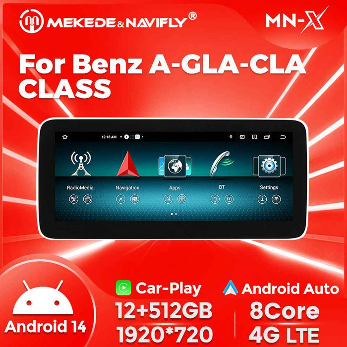 Suitable for Mercedes-Benz A/CLA/GLA class W176 Android large screen central control navigation car radio Carplay