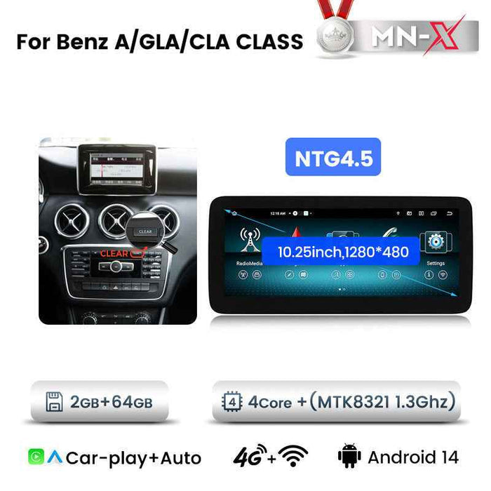 Suitable for Mercedes-Benz A/CLA/GLA class W176 Android large screen central control navigation car radio Carplay