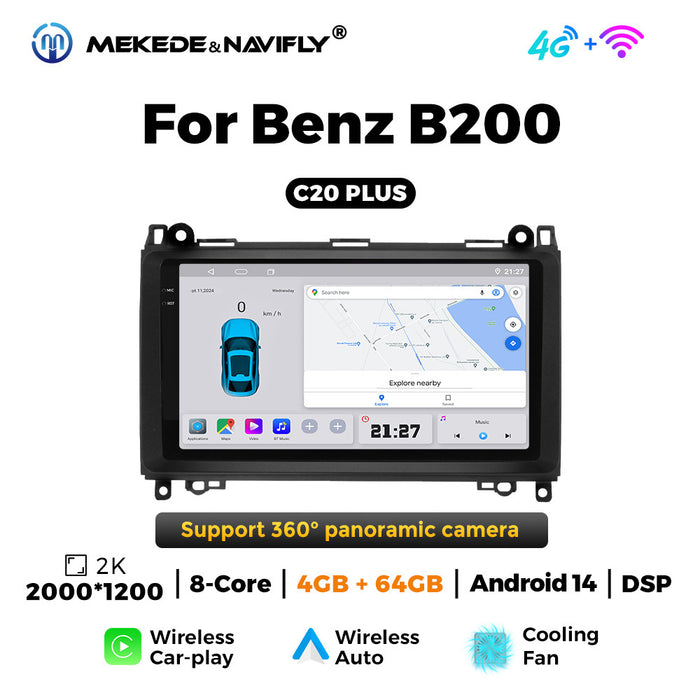 Suitable for Mercedes-Benz B200 W639Vito Android large screen central control car navigation radio screen carplay