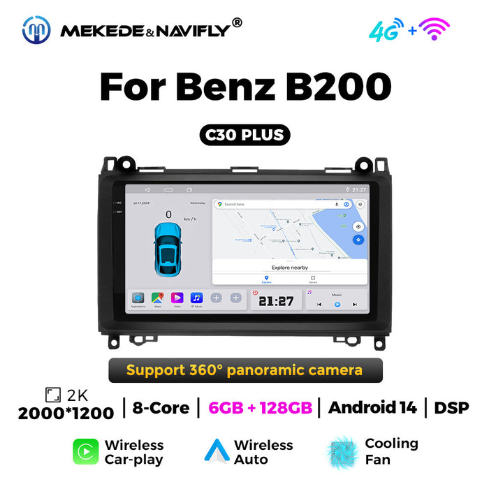 Suitable for Mercedes-Benz B200 W639Vito Android large screen central control car navigation radio screen carplay