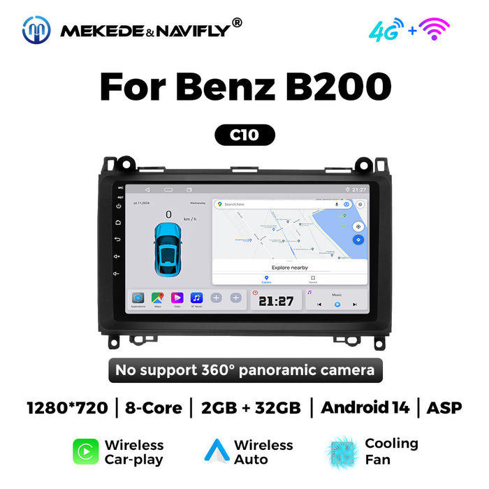 Suitable for Mercedes-Benz B200 W639Vito Android large screen central control car navigation radio screen carplay