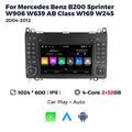Suitable for mercedes benz b200 w906 w639class w169 discless car machine with buttons
