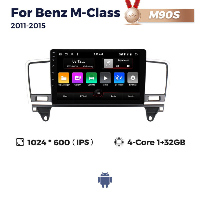 Suitable for mercedes-benz klasse w166 ml mercedes-benz m-class car large screen android navigator