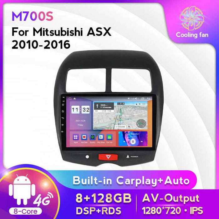 Suitable for Mitsubishi Asx Jinxuan 10-16 models to Android large screen central control car navigation screen 8 + 128
